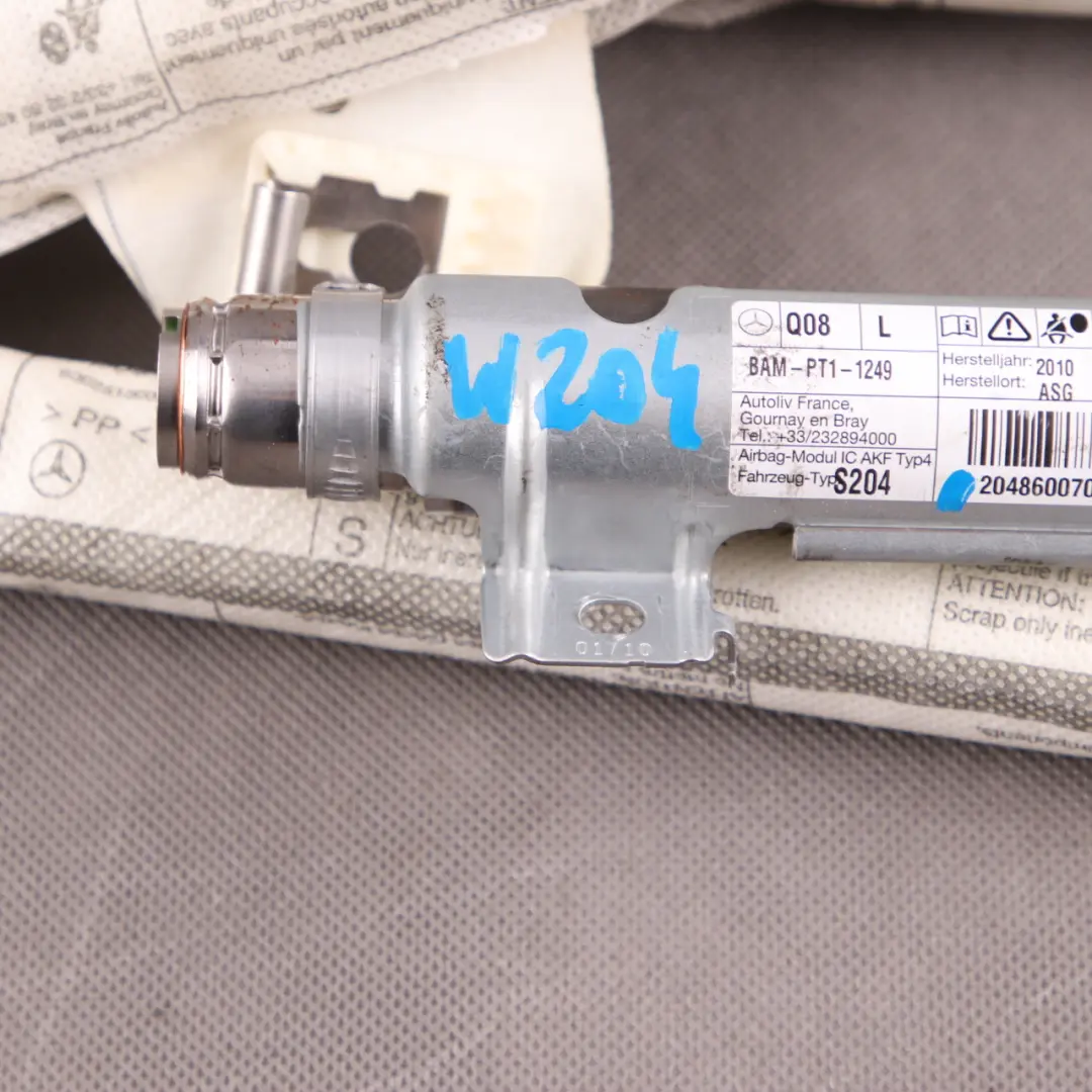 Mercedes S204 Airbag De Tête Rideau De Toit Gauche - SKU A2048600705 - Numéro de pièce A2048600705
