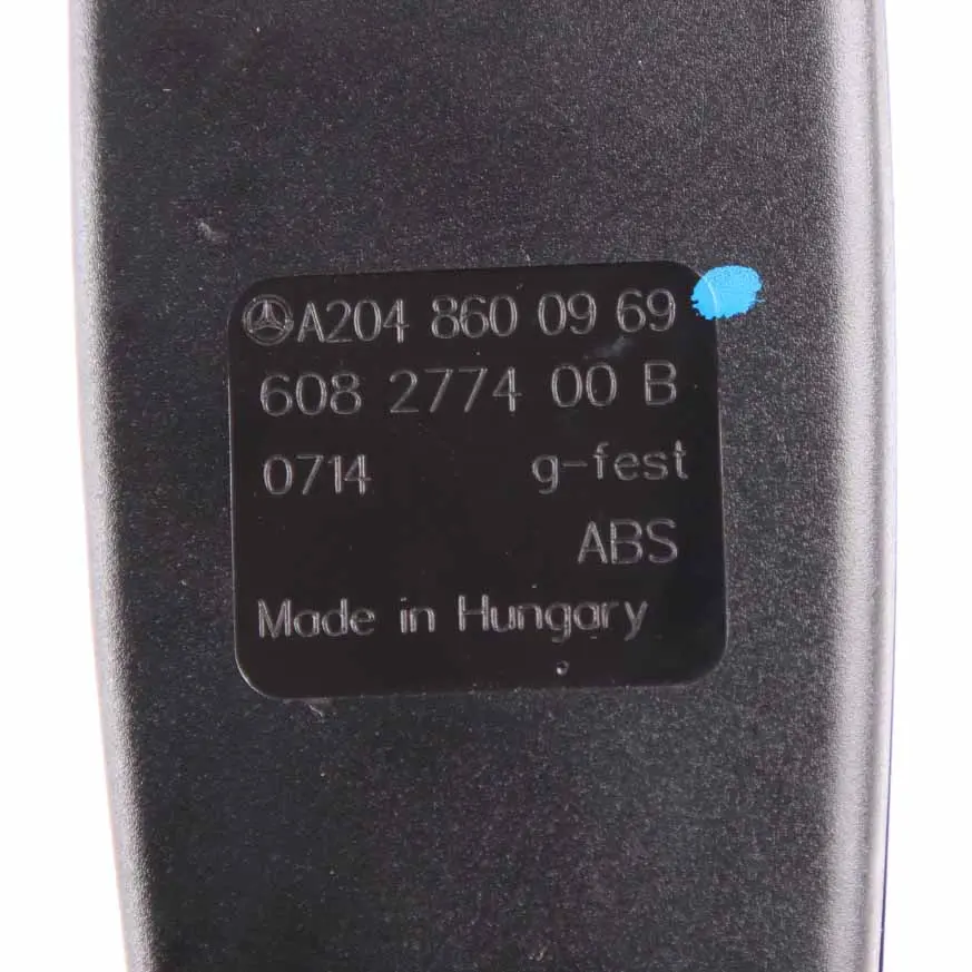 Seat Buckle Mercedes W204 Tensioner Belt Rear Left N/S - SKU A2048600969 - Part number A2048600969