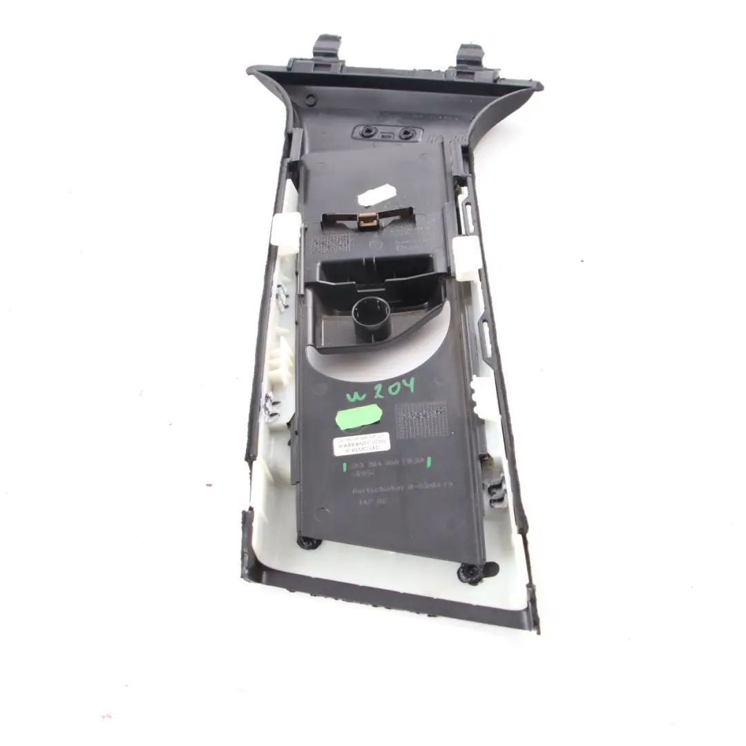 Mercedes W204 Embellecedor Pilar B Panel Interior Derecho Negro - SKU A2048601030 - Número de pieza A2048601030