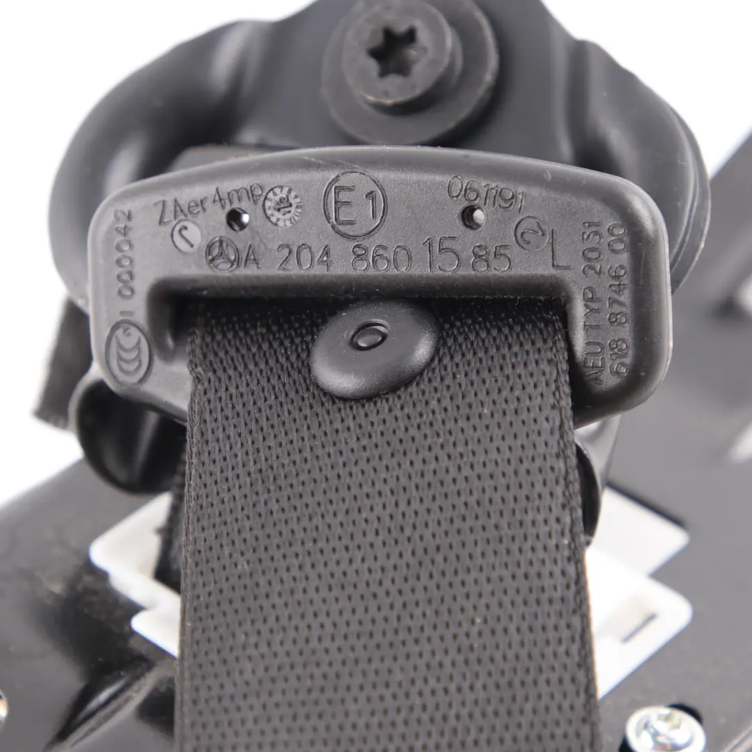 Sicherheitsgurt Vorne Links Sitz Schwarz für Mercedes C204 mit Teilenummer A2048601585 Mercedes C204 Sicherheitsgurt Vorne Links Sitz Schwarz - SKU A2048601585 - Teilenummer A2048601585