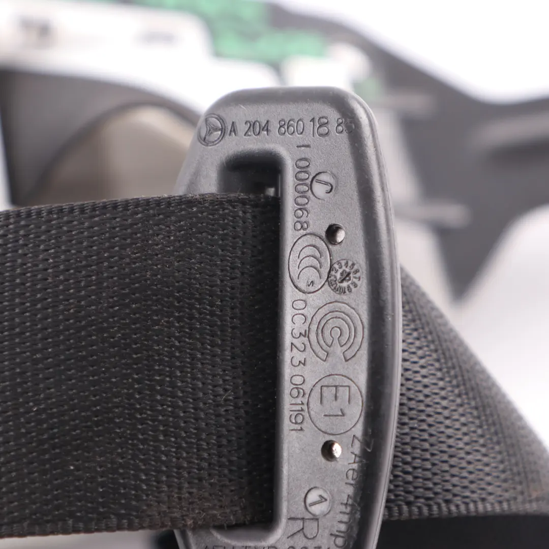 Belt Mercedes S204 Front Right O/S Safety Seat Belt Black to Seat with Part number A2048601885 Seat Belt Mercedes S204 Front Right O/S Safety Seat Belt Black - SKU A2048601885 - Part number A2048601885