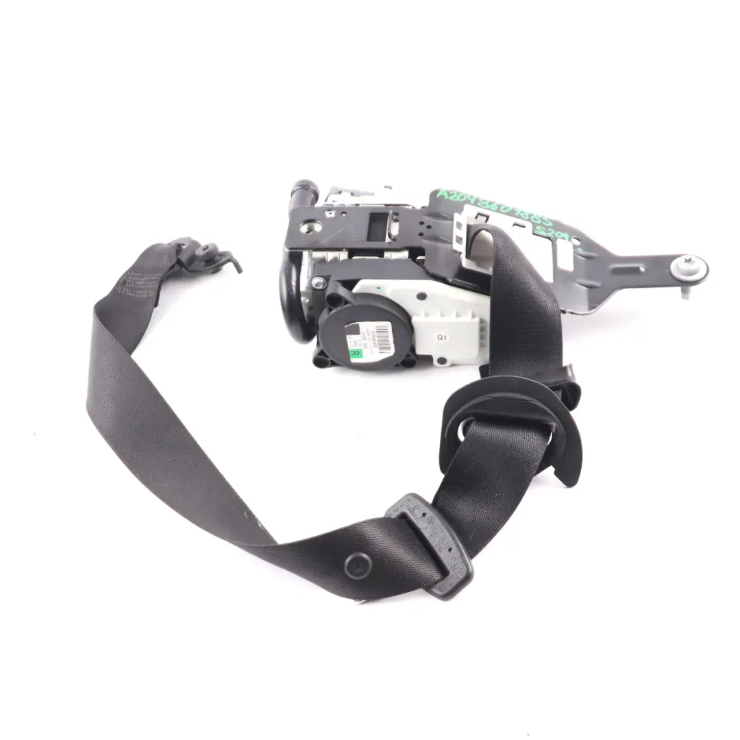 Belt Mercedes S204 Front Right O/S Safety Seat Belt Black to Seat with Part number A2048601885 Seat Belt Mercedes S204 Front Right O/S Safety Seat Belt Black - SKU A2048601885 - Part number A2048601885