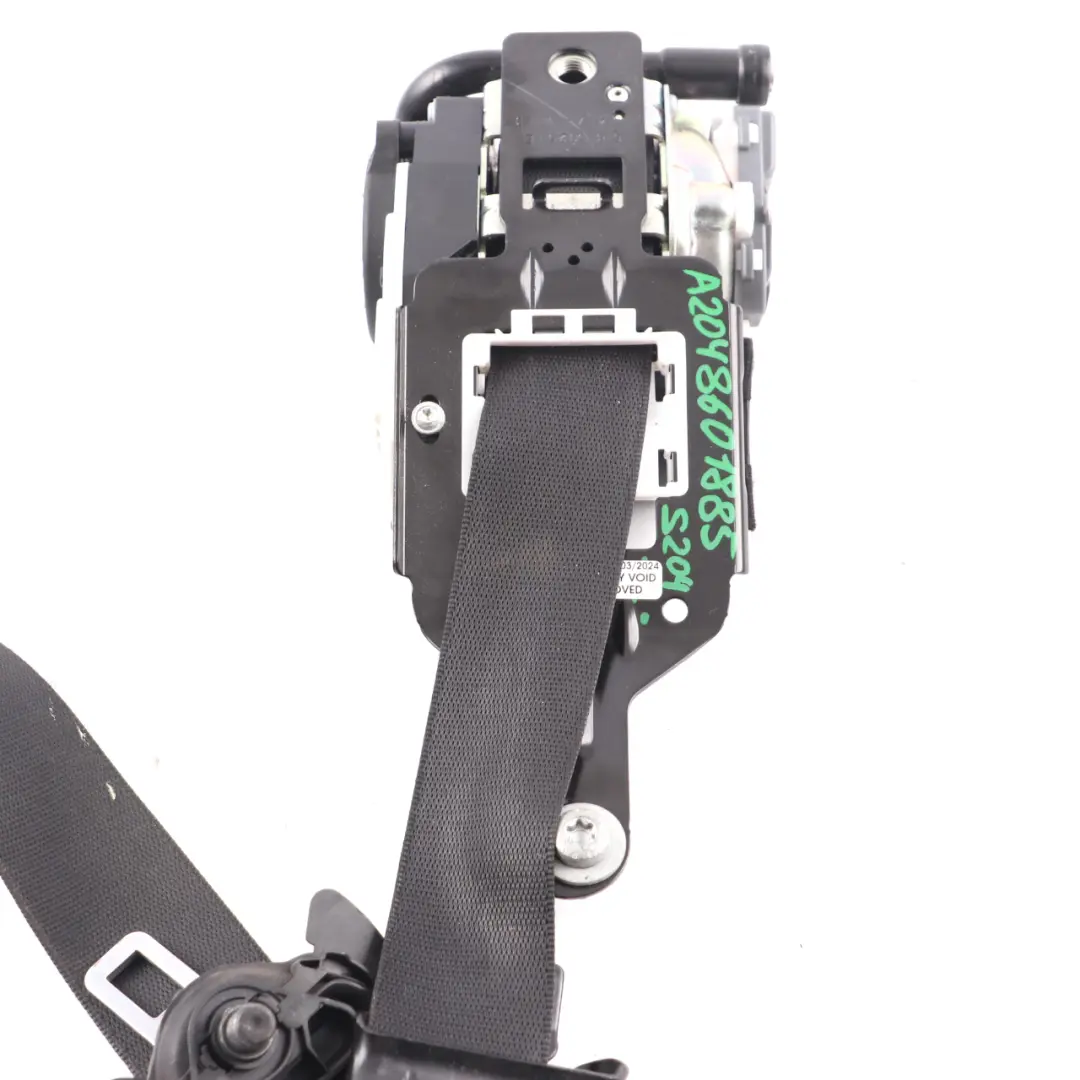  Cintura di sicurezza Mercedes S204 anteriore lato guida destra Nero - SKU A2048601885 - Numero di parte A2048601885