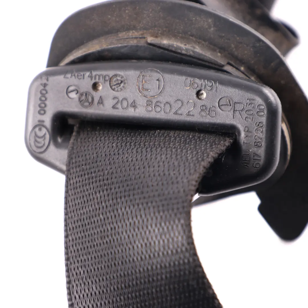 Safety Belt Front Right to Mercedes W204 Seat with Part number A2048602286 Mercedes W204 Seat Safety Belt Front Right - SKU A2048602286 - Part number A2048602286