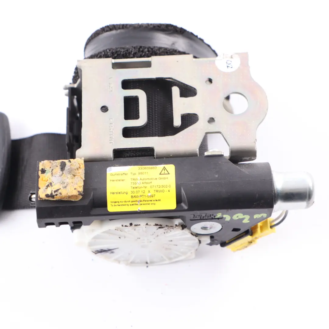 Mercedes W204 Cintura sicurezza posteriore sinistra superiore Nero - SKU A2048602786 - Numero di parte A2048602786