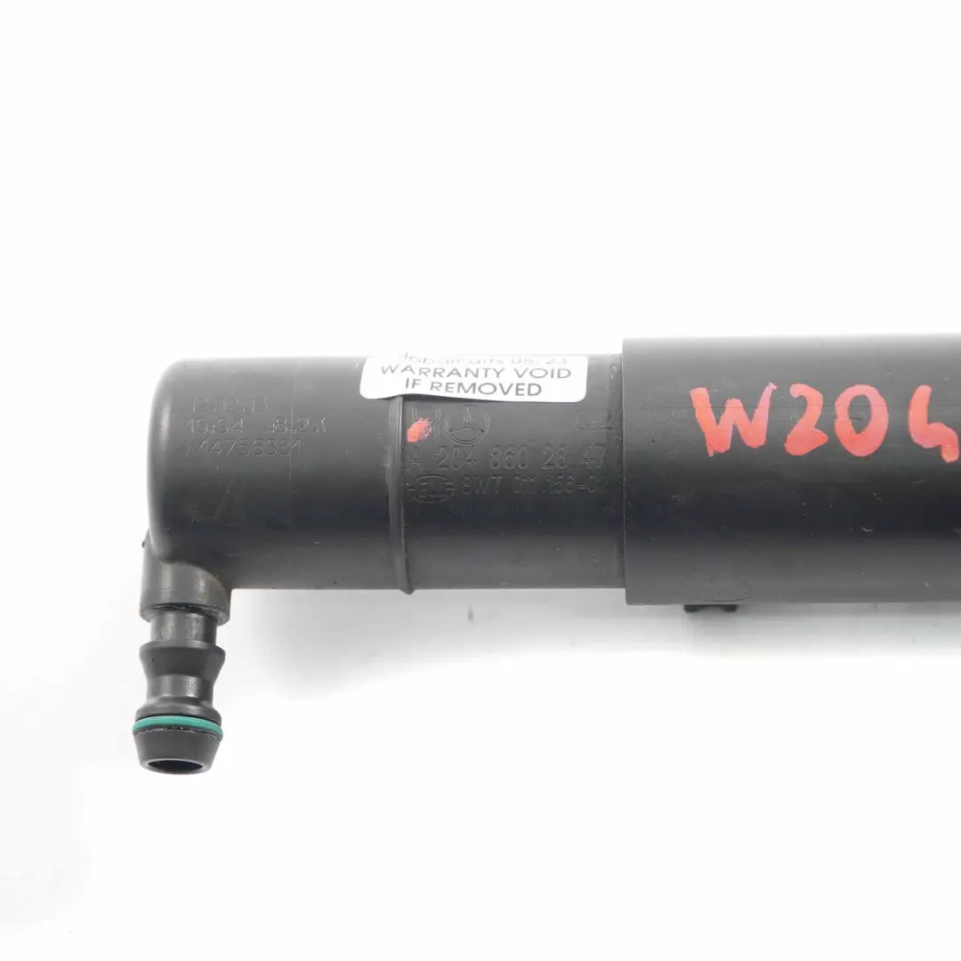 Headlamp Washer Jet Headlight Spray Nozzle Right O/S to Mercedes W204 with Part number A2048602847 Mercedes W204 Headlamp Washer Jet Headlight Spray Nozzle Right O/S - SKU A2048602847 - Part number A2048602847