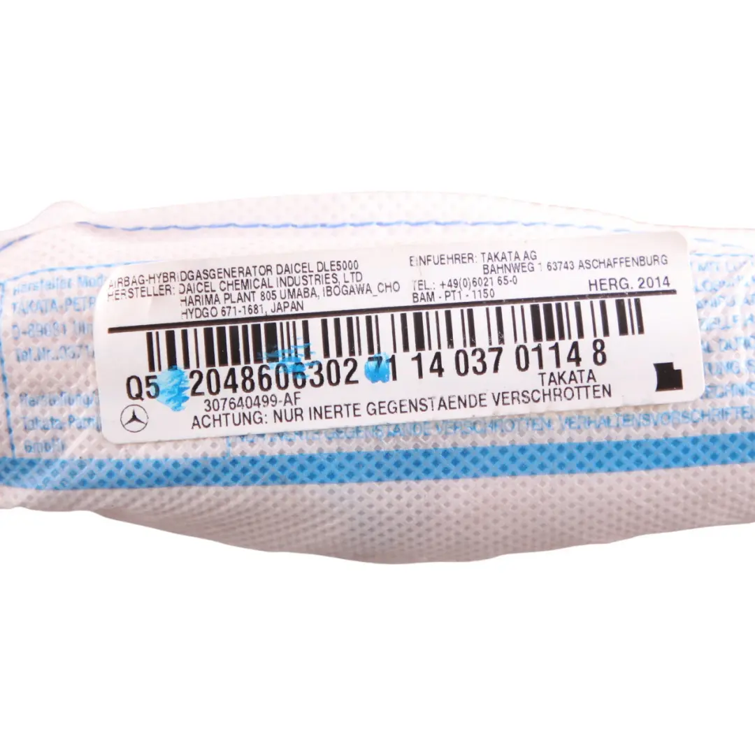 Kurtyna Airbag Lewa do Mercedes C204 o numerze A2048606302 Mercedes C204 Kurtyna Airbag Lewa - SKU A2048606302 - Numer Części A2048606302