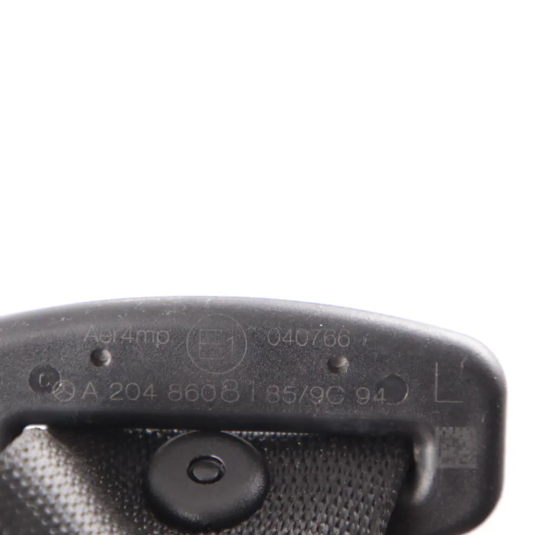 Mercedes W204 Cintura di sicurezza posteriore sinistra Nero - SKU A2048608185 - Numero di parte A2048608185