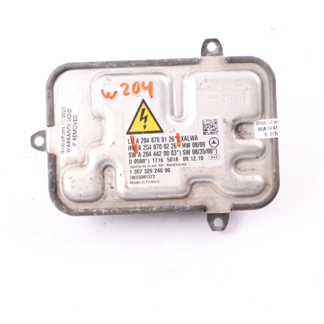 Headlight Ballast Control Unit Module to Mercedes W204 Xenon with Part number A2048700126 Mercedes W204 Xenon Headlight Ballast Control Unit Module - SKU A2048700126 - Part number A2048700126
