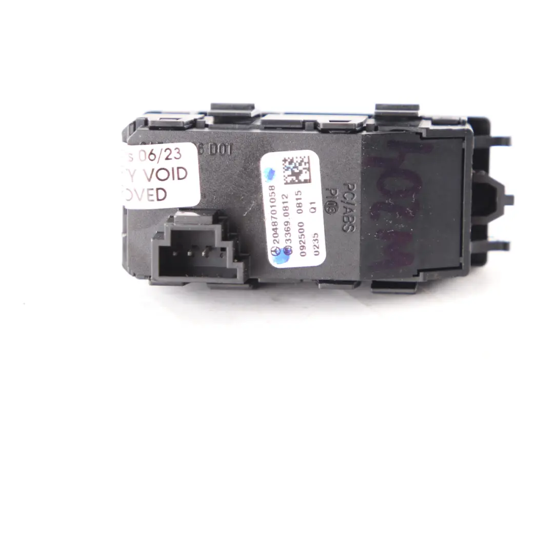Mercedes W204 Hazard Warning Switch Button Control Unit - SKU A2048701058 - Part number A2048701058