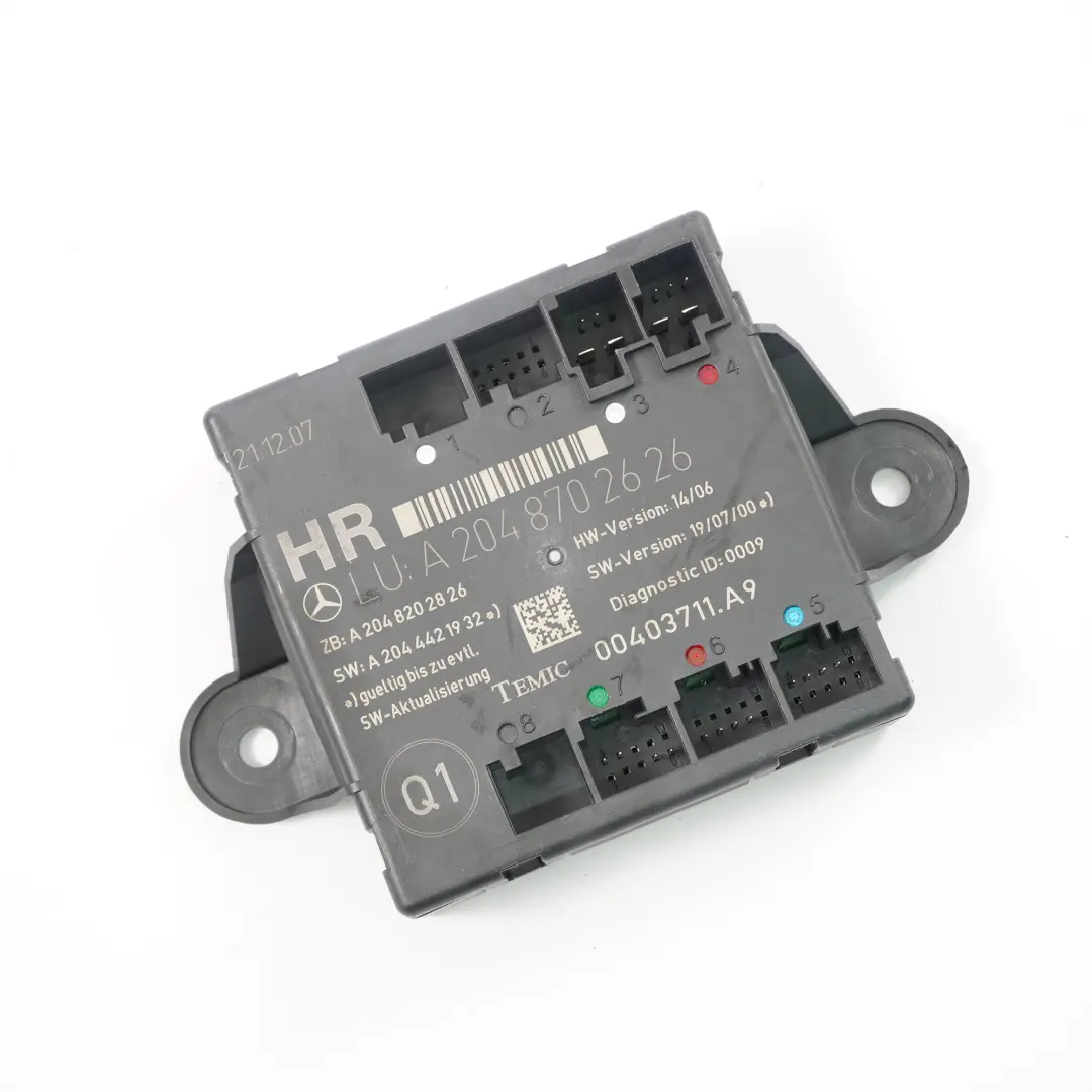 Door Module Mercedes W204 Rear Right O/S Control Unit Module to with Part number A2048702626 Door Module Mercedes W204 Rear Right O/S Control Unit Module - SKU A2048702626 - Part number A2048702626