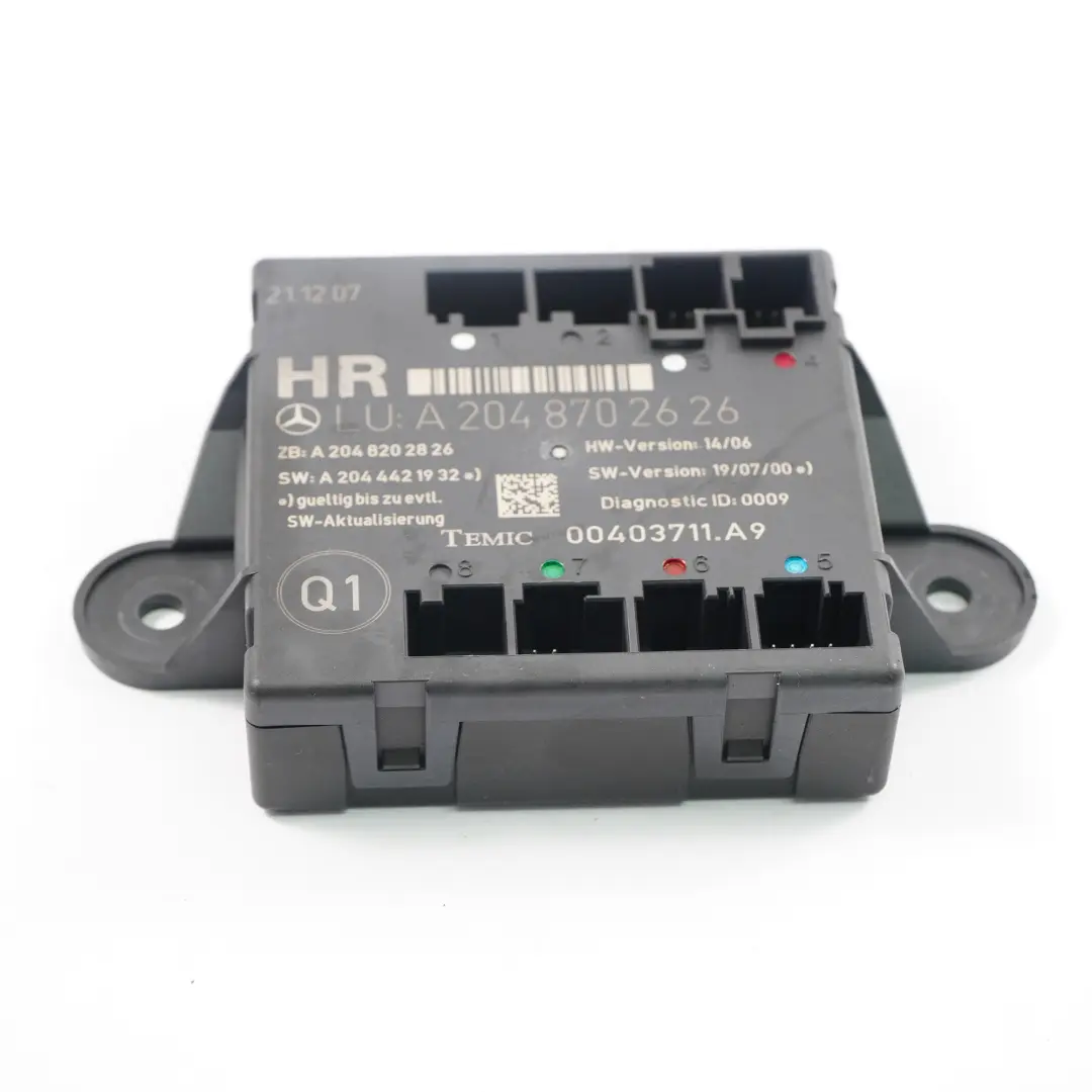  Modulo De puerta Mercedes W204 Rear Right Control Unit Module - SKU A2048702626 - Número de pieza A2048702626