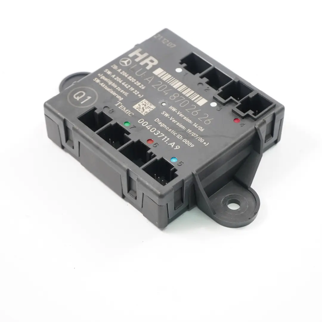  Modulo De puerta Mercedes W204 Rear Right Control Unit Module - SKU A2048702626 - Número de pieza A2048702626