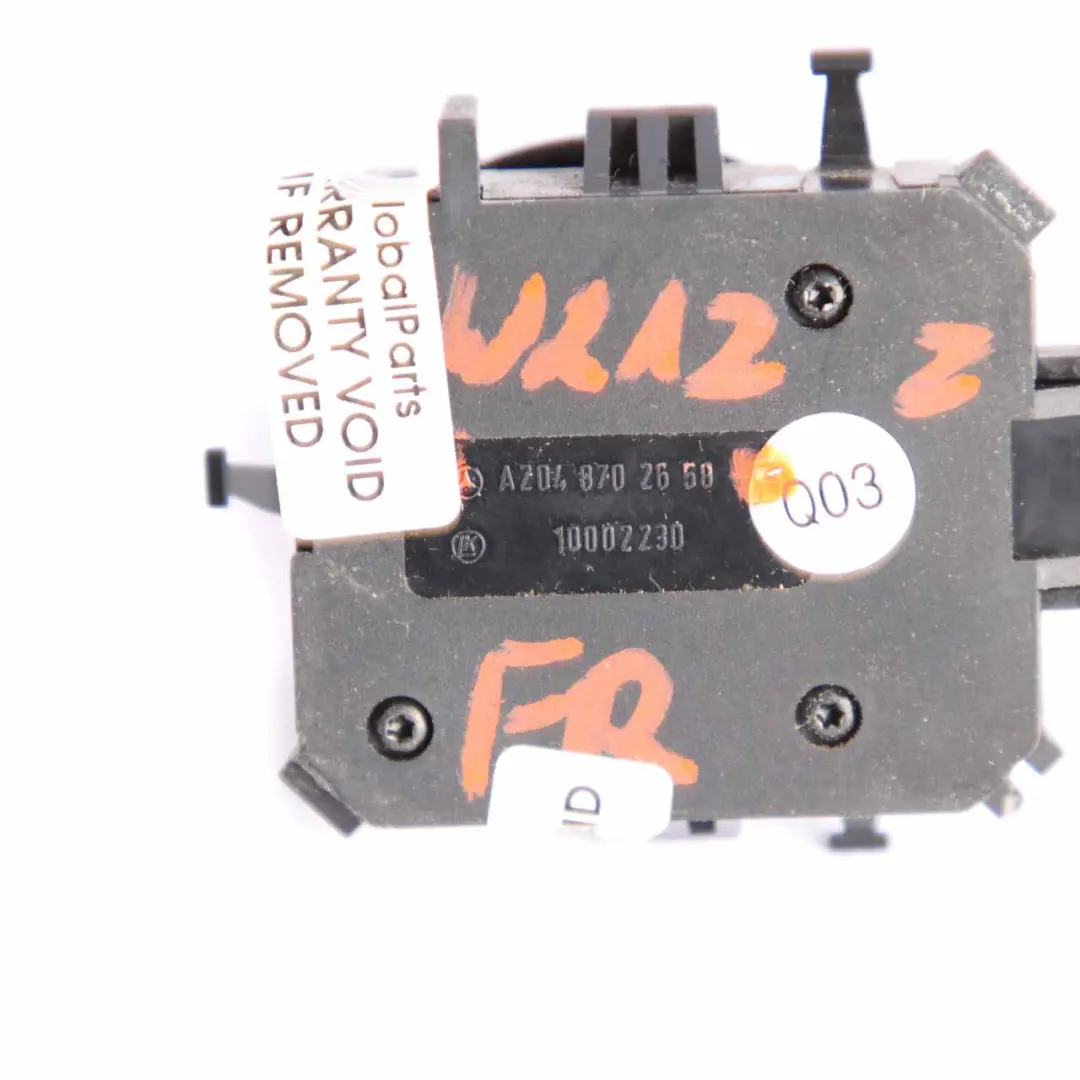  Interrupteur siège Mercedes W212 Unité boutons contrôle lombaire avant droite - SKU A2048702658 - Numéro de pièce A2048702658