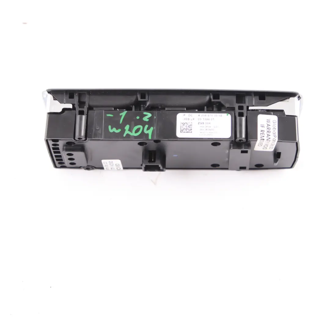 Mercedes W204 Window Switch Driver's Side Door Regulation Panel Unit - SKU A2048703558-1 - Numéro de pièce A2048703558