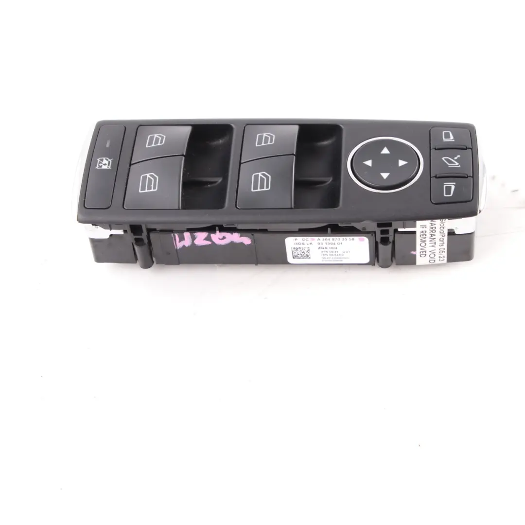 Mercedes W204 Interrupteur fenêtre Bouton côté conducteur Régulation - SKU A2048703558 - Numéro de pièce A2048703558