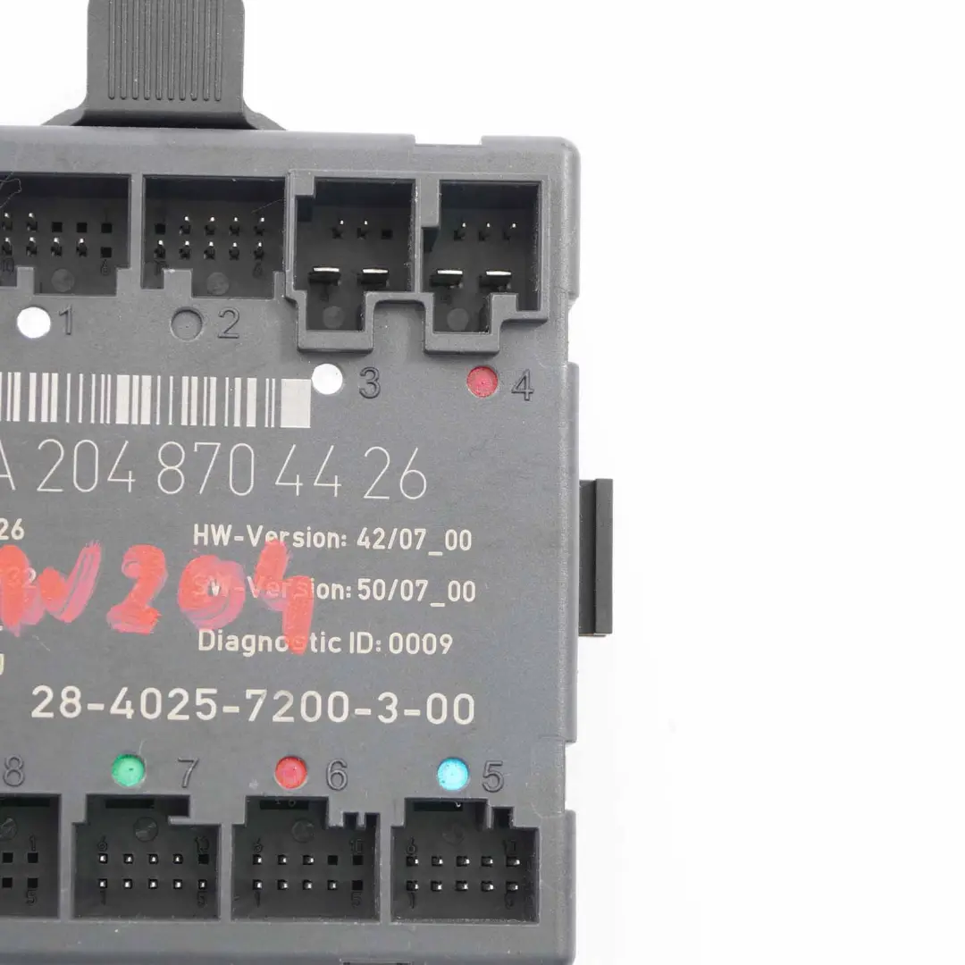  Door Module Mercedes W204 S204 Front Right O/S Control Unit - SKU A2048704426 - Part number A2048704426