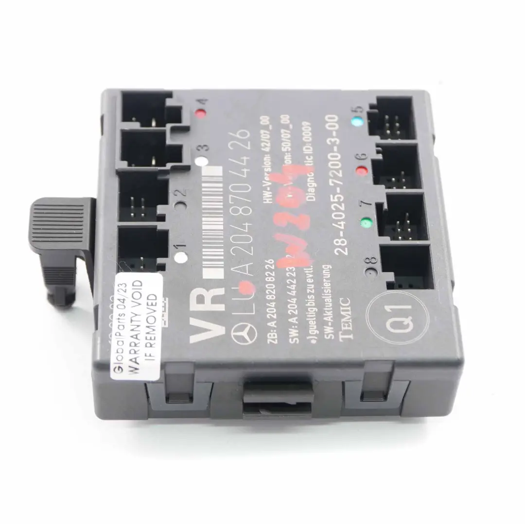  Door Module Mercedes W204 S204 Front Right O/S Control Unit - SKU A2048704426 - Part number A2048704426