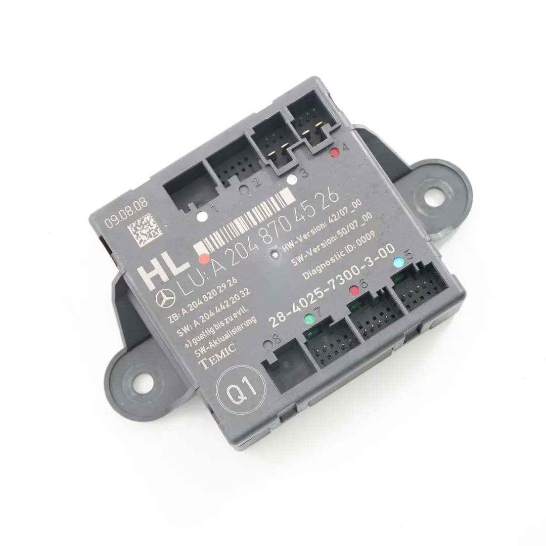 Módulo puerta Mercedes W204 unidad control Trasera izquierdo para  con número de pieza A2048704526  Módulo puerta Mercedes W204 unidad control Trasera izquierdo - SKU A2048704526 - Número de pieza A2048704526
