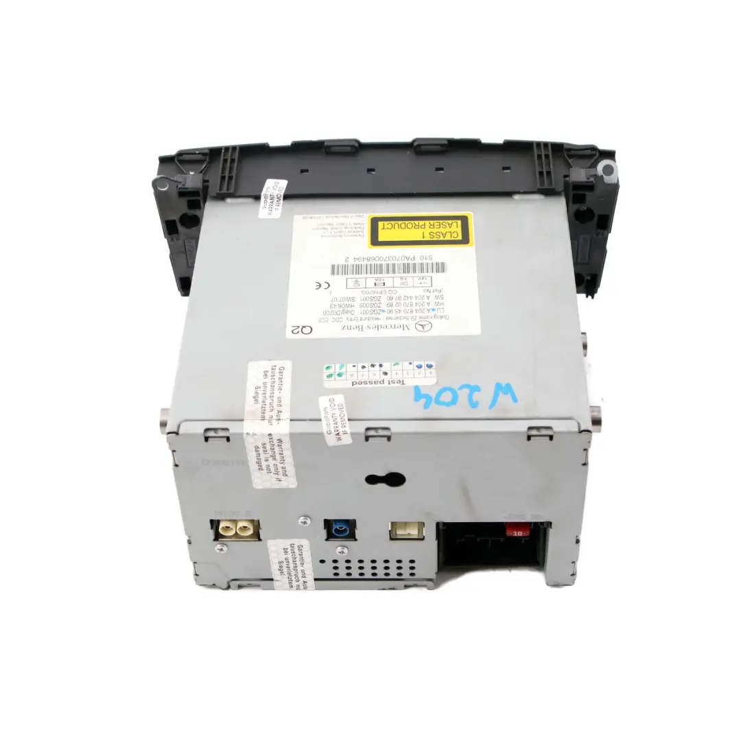 Mercedes-Benz C-Class W204 CD Media Player Radio Audio 20 Phone to with Part number A2048704590 Mercedes-Benz C-Class W204 CD Media Player Radio Audio 20 Phone - SKU A2048704590 - Part number A2048704590