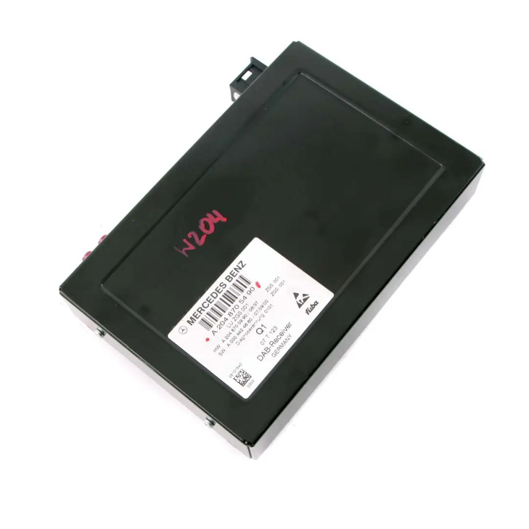 Modulo unità controllo ricevitore DAB audio digitale per Mercedes W204 con numero di parte A2048705490 Mercedes W204 Modulo unità controllo ricevitore DAB audio digitale - SKU A2048705490 - Numero di parte A2048705490