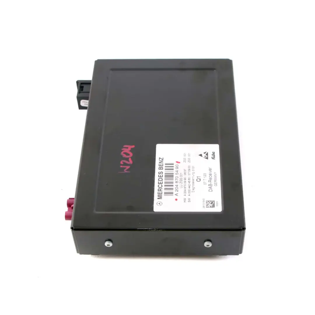 Digital Audio DAB Receptor Unidad de Control Módulo para Mercedes W204 con número de pieza A2048705490 Mercedes W204 Digital Audio DAB Receptor Unidad de Control Módulo - SKU A2048705490 - Número de pieza A2048705490