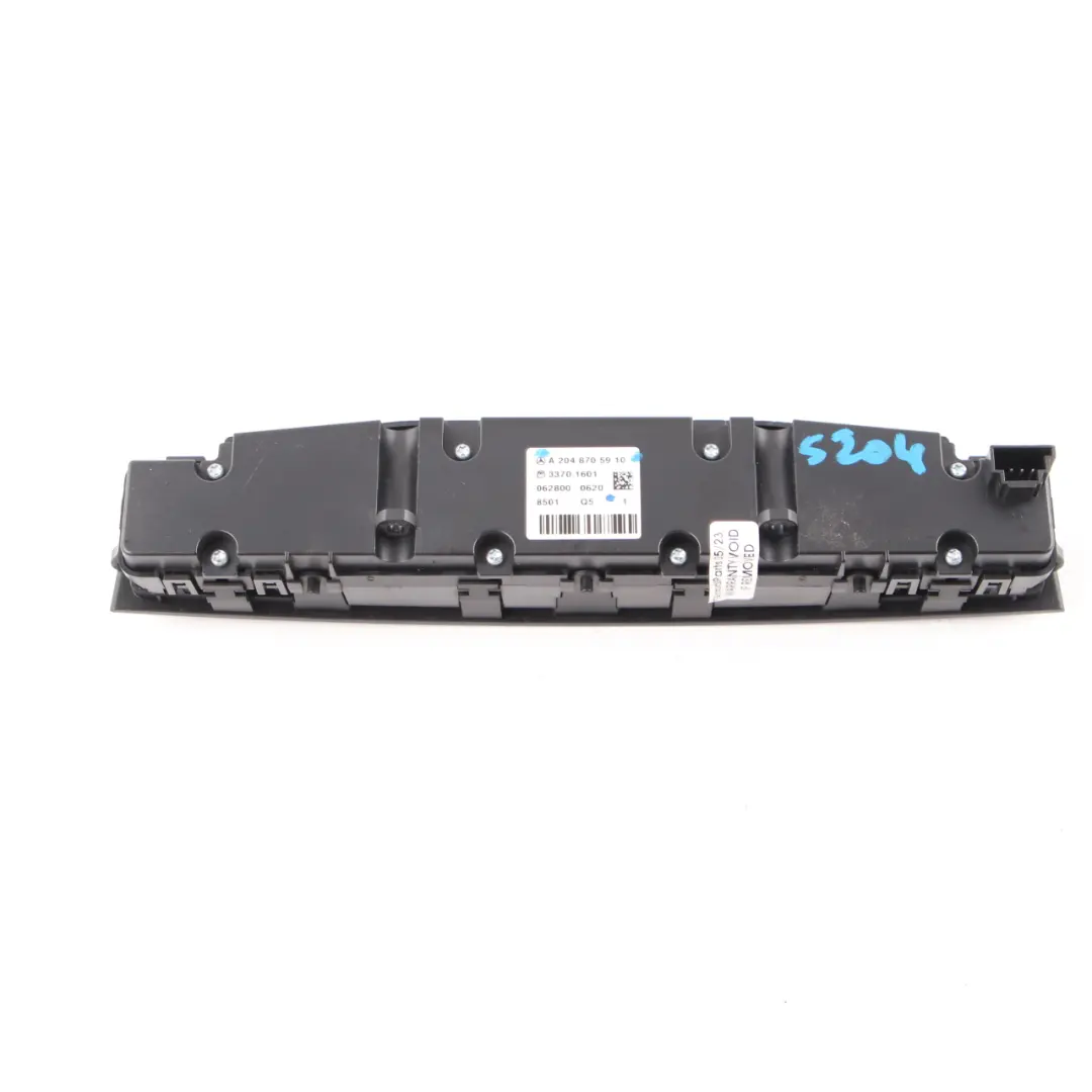 Mercedes W204 Switch Control Panel Centre Console Seat Heater Heated - SKU A2048705910 - Part number A2048705910