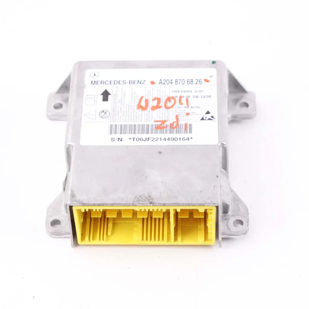 ECU Unità di controllo Modulo sensore Airbag per Mercedes W204 con numero di parte A2048706826 Mercedes W204 ECU Unità di controllo Modulo sensore Airbag - SKU A2048706826 - Numero di parte A2048706826