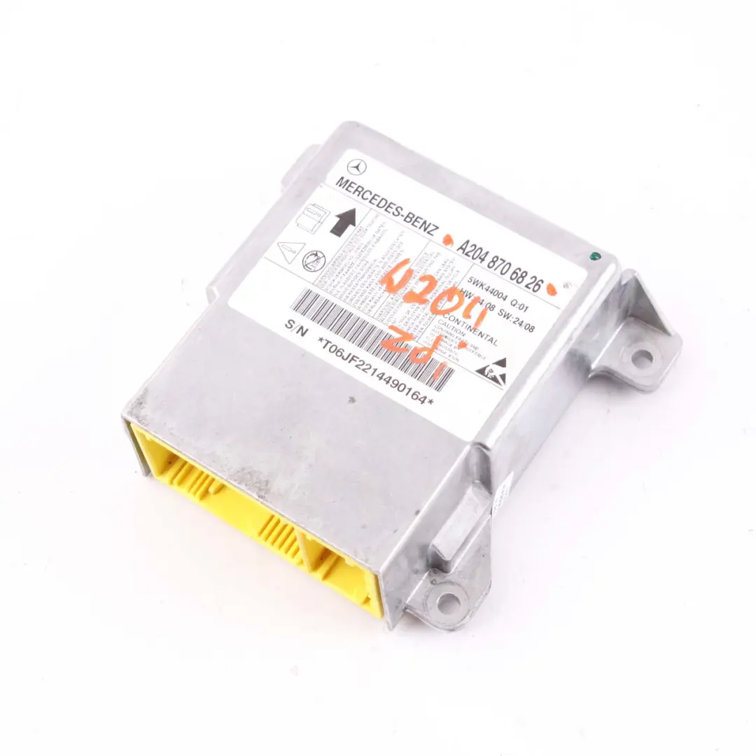 ECU Control Unit Sensor Module Airbag to Mercedes W204 with Part number A2048706826 Mercedes W204 ECU Control Unit Sensor Module Airbag - SKU A2048706826 - Part number A2048706826