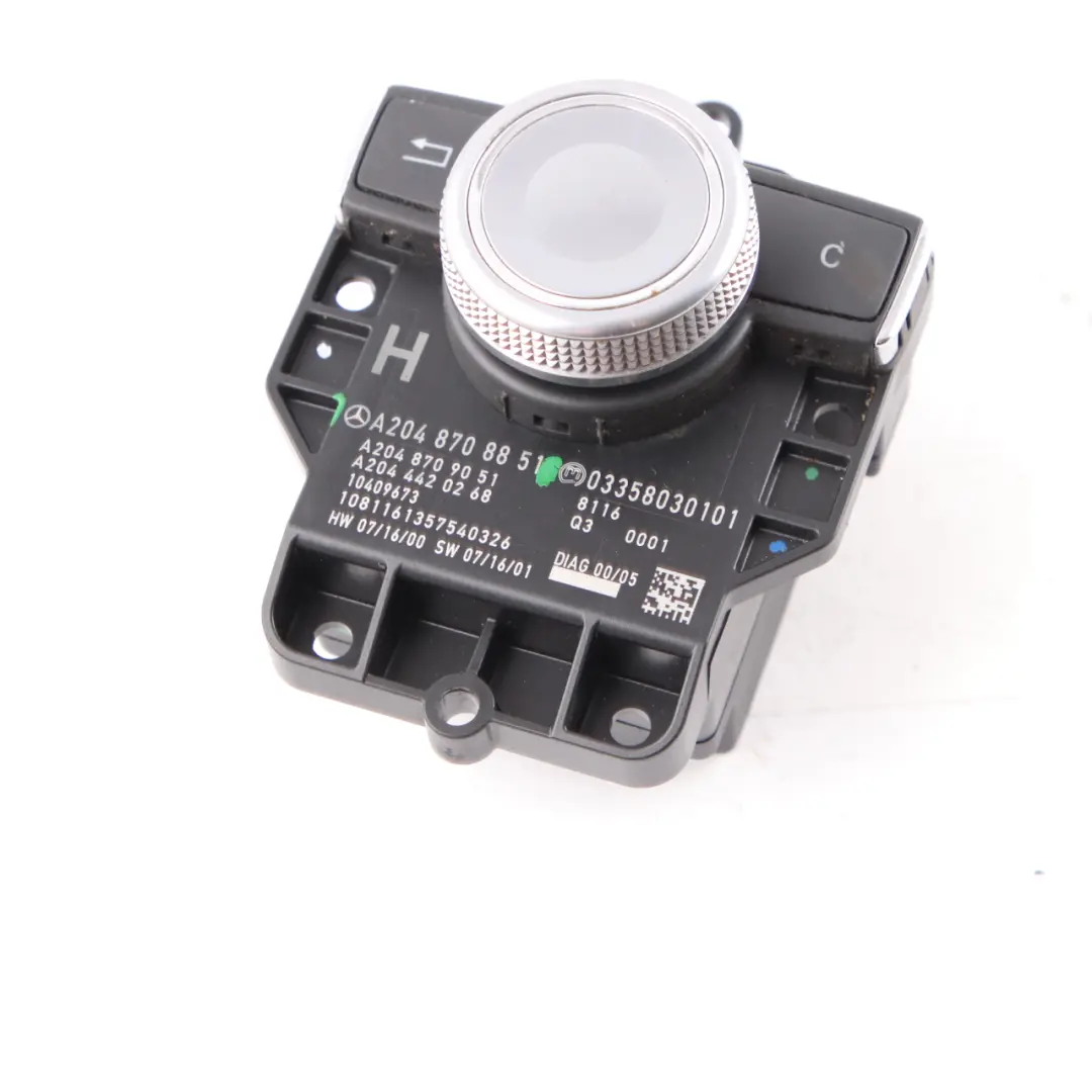 Mercedes W204 Navigation Switch Comand Control Panel Knob Button - SKU A2048708851 - Part number A2048708851