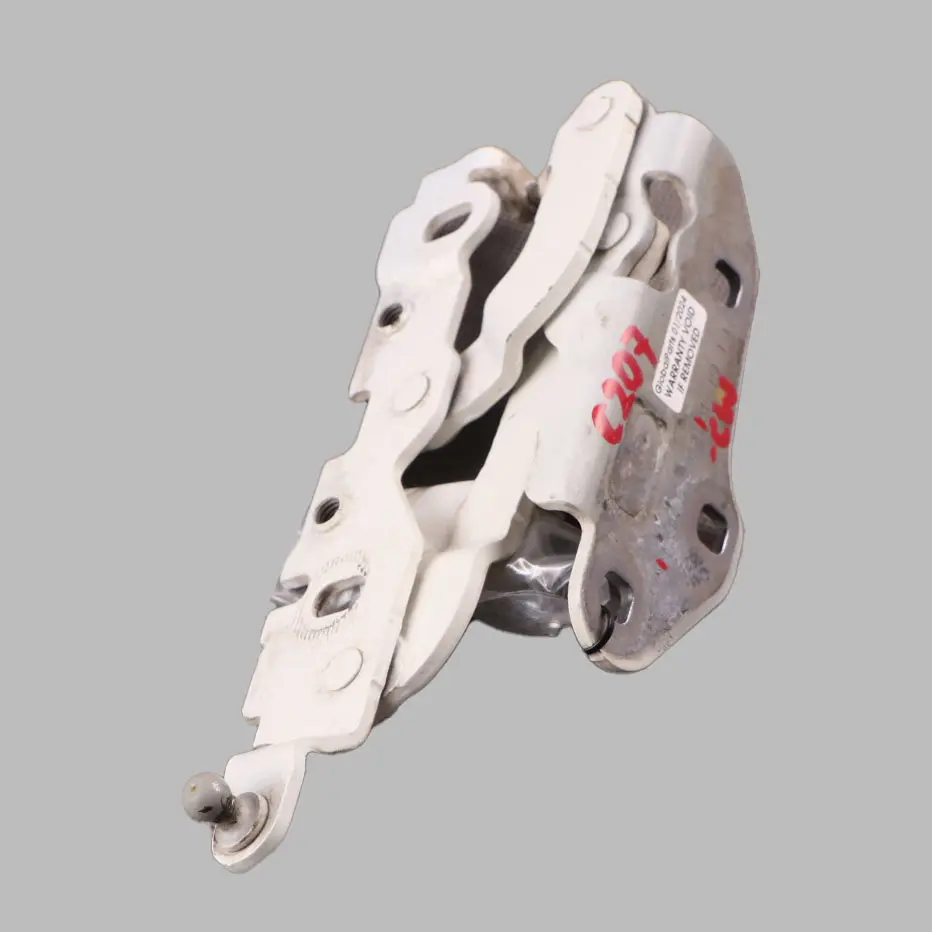 Hood Bonnet Hinge Right O/S Calcite White - 650 to Mercedes C207 Coupe with Part number A2048800228 Mercedes C207 Coupe Hood Bonnet Hinge Right O/S Calcite White - 650 - SKU A2048800228-CW - Part number A2048800228