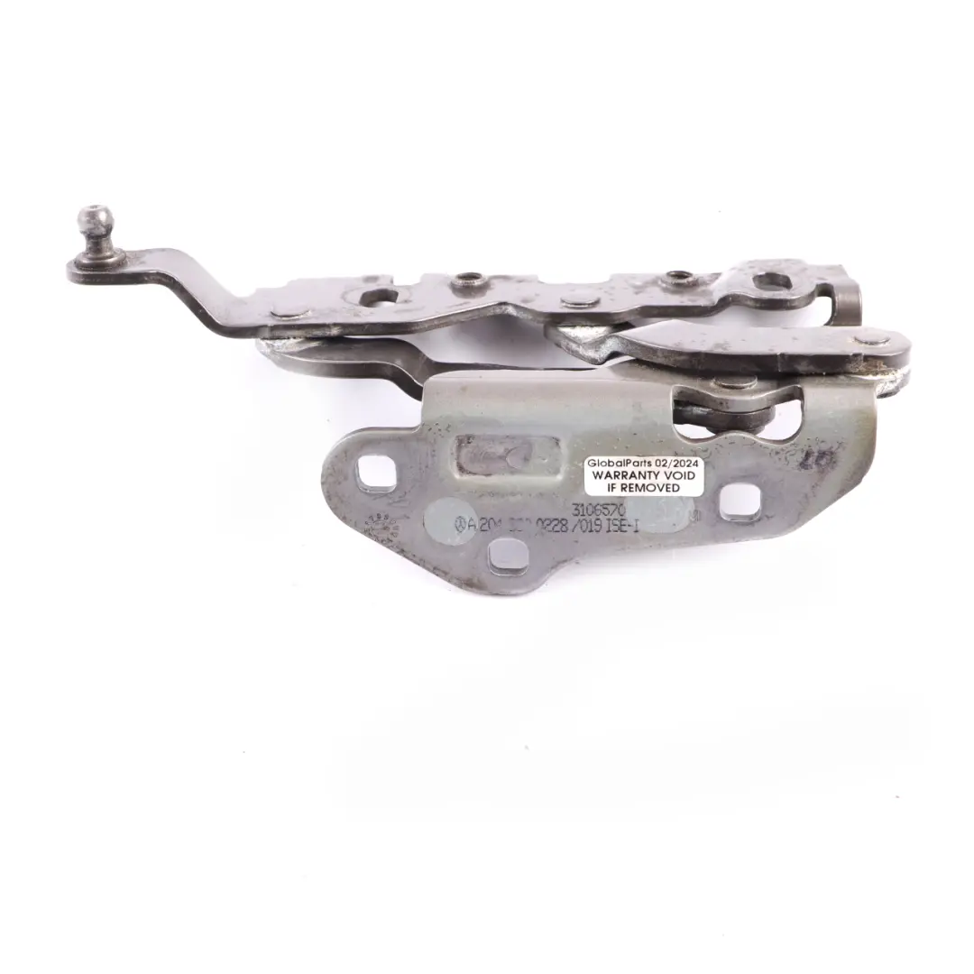 Hood Bonnet Hinge Right O/S Indium Grey - 963 to Mercedes C204 C207 with Part number A2048800228 Mercedes C204 C207 Hood Bonnet Hinge Right O/S Indium Grey - 963 - SKU A2048800228-ING - Part number A2048800228