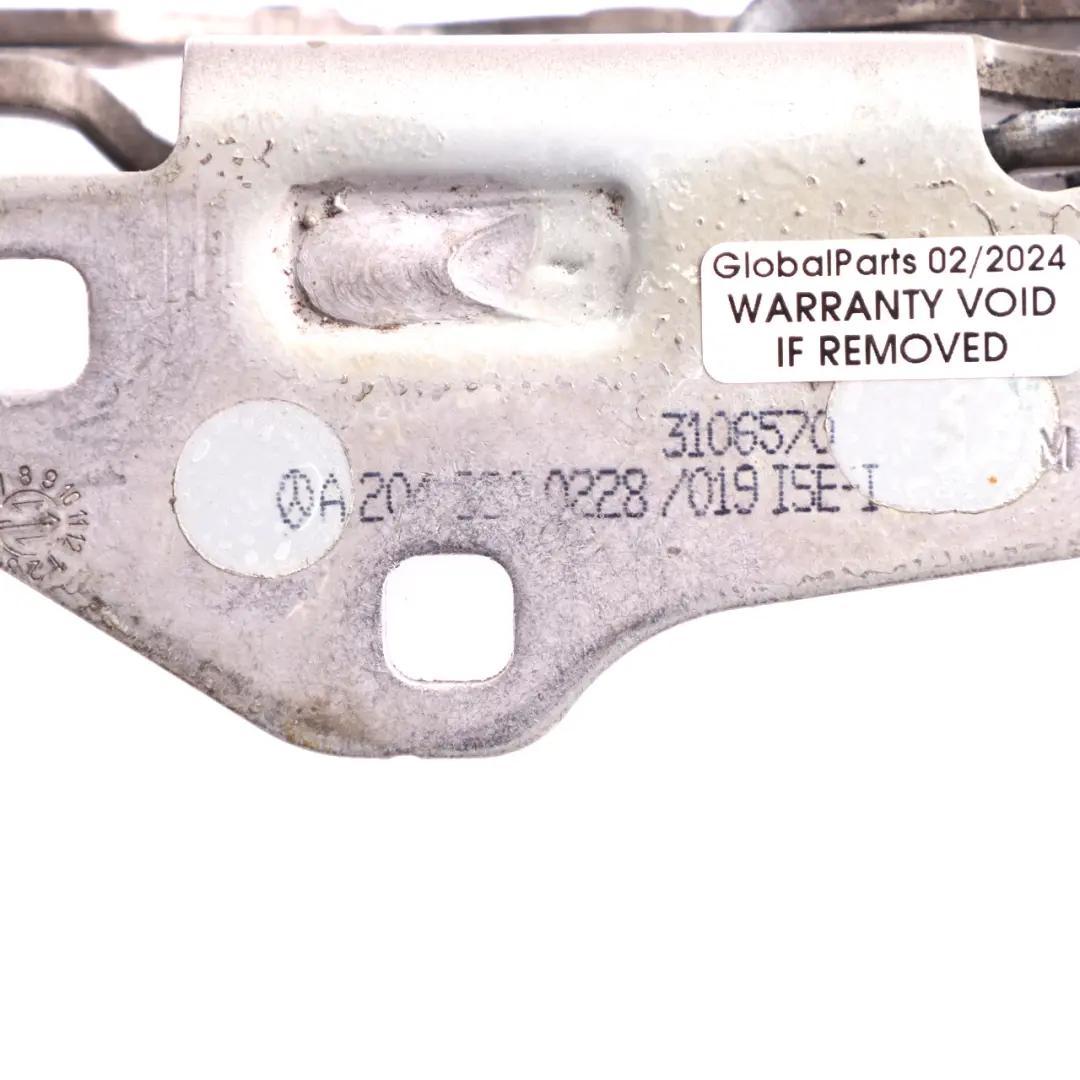 Hood Bonnet Hinge Right O/S Indium Grey - 963 to Mercedes C204 C207 with Part number A2048800228 Mercedes C204 C207 Hood Bonnet Hinge Right O/S Indium Grey - 963 - SKU A2048800228-ING - Part number A2048800228