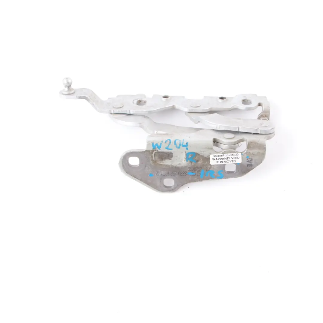 Mercedes W204 Coupe Hood Bonnet Hinge Right O/S Hood Iridium Bright Silver 775 - SKU A2048800228-IRS - Part number A2048800228