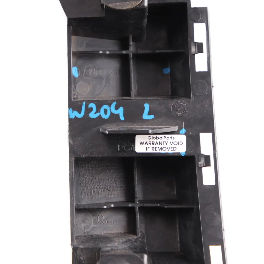 Bumper Bracket Left N/S Holder Mount Trim Strip to Mercedes W204 Rear with Part number A2048800503 Mercedes W204 Rear Bumper Bracket Left N/S Holder Mount Trim Strip - SKU A2048800503 - Part number A2048800503