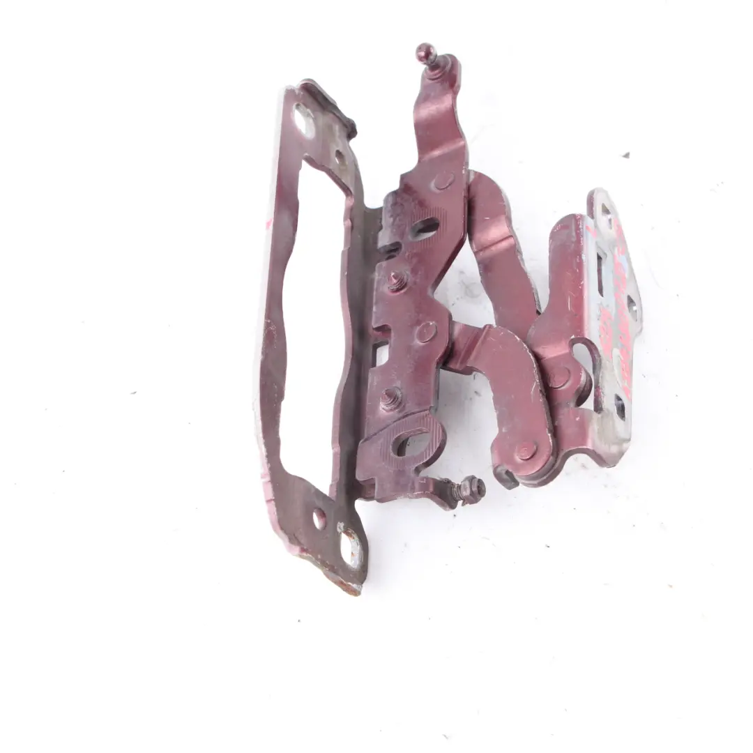 Hinge Left N/S Hood Bonnet Front Carneol Red Metallic - 544 to Mercedes W204 with Part number A2048800728 Mercedes W204 Hinge Left N/S Hood Bonnet Front Carneol Red Metallic - 544 - SKU A2048800728-CR - Part number A2048800728