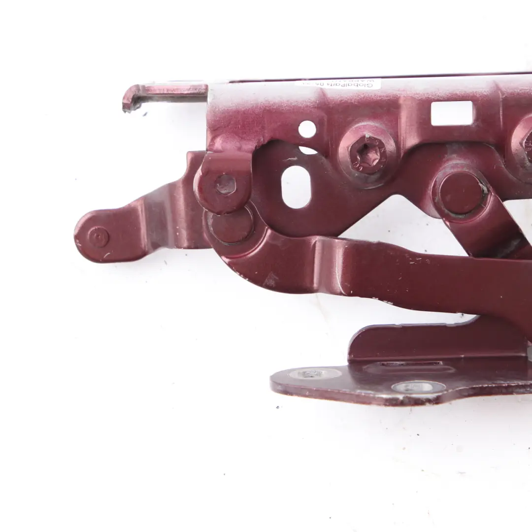 Hinge Left N/S Hood Bonnet Front Carneol Red Metallic - 544 to Mercedes W204 with Part number A2048800728 Mercedes W204 Hinge Left N/S Hood Bonnet Front Carneol Red Metallic - 544 - SKU A2048800728-CR - Part number A2048800728