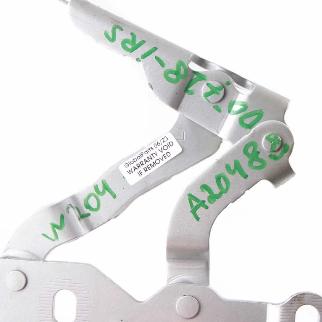 Hood Bonnet Hinge Front Left N/S Iridium Silver - 775 to Mercedes W204 with Part number A2048800728 Mercedes W204 Hood Bonnet Hinge Front Left N/S Iridium Silver - 775 - SKU A2048800728-IRS - Part number A2048800728