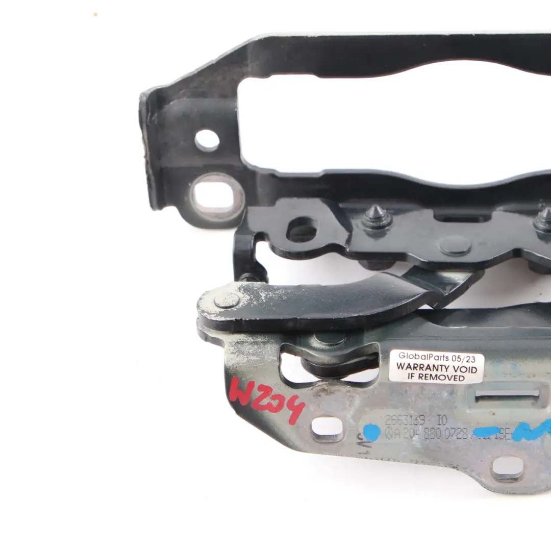 Mercedes W204 Cerniera cofano anteriore sinistro nero magnetite 183 - SKU A2048800728-MTS - Numero di parte A2048800728