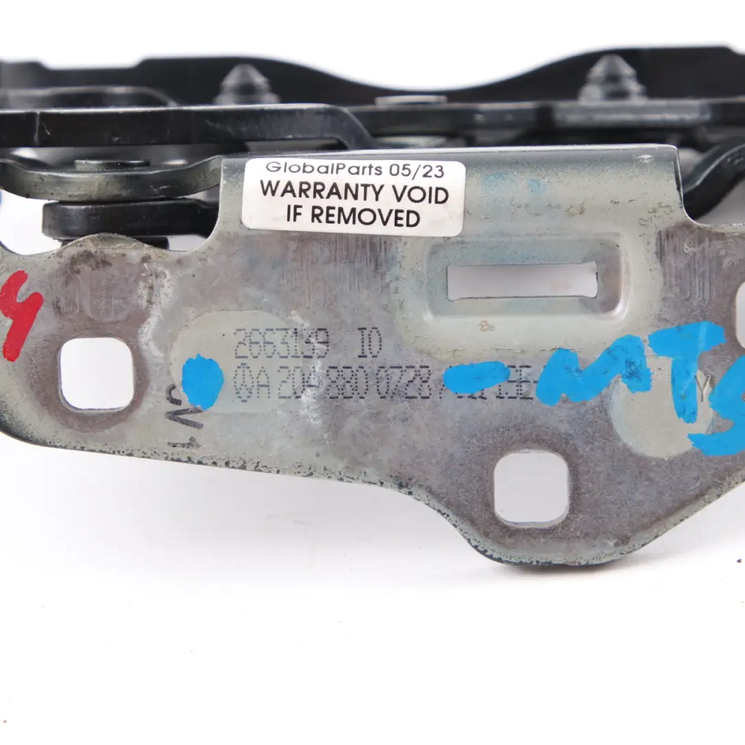 Motorhaubenscharnier vorne links Magnetit Schwarz 183 für Mercedes W204 mit Teilenummer A2048800728 Mercedes W204 Motorhaubenscharnier vorne links Magnetit Schwarz 183 - SKU A2048800728-MTS - Teilenummer A2048800728