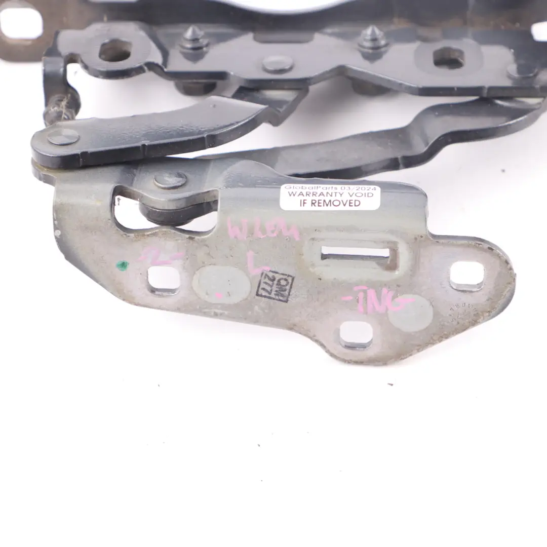 Mercedes W204 Hood Bonnet Hinge Front Left N/S Tenorite Grey - 755 - SKU A2048800728-TNG - Part number A2048800728