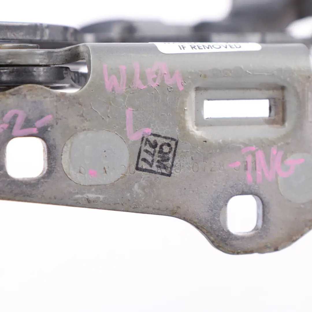 Hood Bonnet Hinge Front Left N/S Tenorite Grey - 755 to Mercedes W204 with Part number A2048800728 Mercedes W204 Hood Bonnet Hinge Front Left N/S Tenorite Grey - 755 - SKU A2048800728-TNG - Part number A2048800728