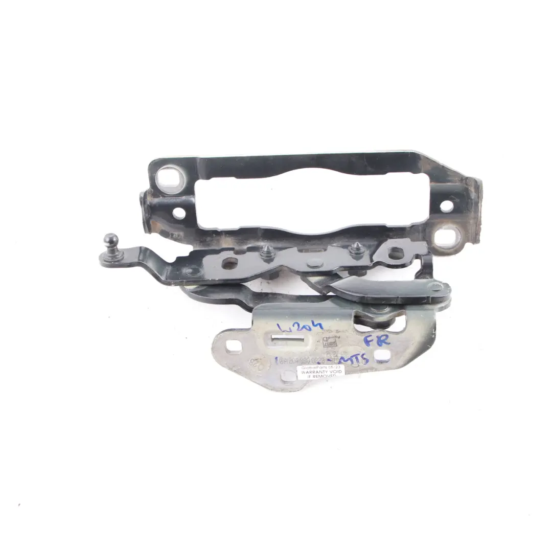 Hinge Right O/S Hood Bonnet Front Magnetite Black 183 to Mercedes W204 with Part number A2048800828 Mercedes W204 Hinge Right O/S Hood Bonnet Front Magnetite Black 183 - SKU A2048800828-MTS - Part number A2048800828