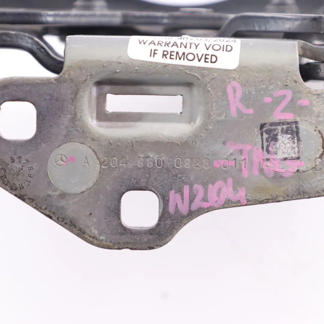Bonnet Hinge Mercedes W204 W212 Right O/S Hood Tenorite Grey - 755 to with Part number A2048800828 Bonnet Hinge Mercedes W204 W212 Right O/S Hood Tenorite Grey - 755 - SKU A2048800828-TNG - Part number A2048800828