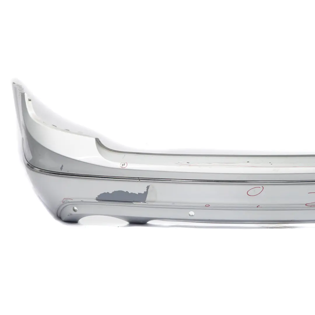 Mercedes S204 Rear Bumper Trim Panel Cover Avantgarde Iridium Silver - 775 - SKU A2048800947-IRS - Part number A2048800947