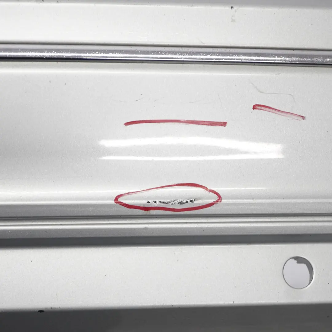 Mercedes S204 Rear Bumper Trim Panel Cover Avantgarde Iridium Silver - 775 - SKU A2048800947-IRS - Part number A2048800947