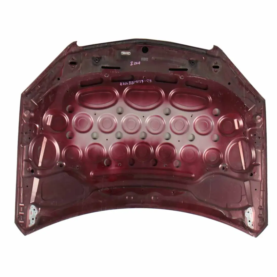 Hood Bonnet Trim Panel Engine Cover Carneol Red Metallic - 544 to Mercedes W204 with Part number A2048801057 Mercedes W204 Hood Bonnet Trim Panel Engine Cover Carneol Red Metallic - 544 - SKU A2048801057-CR - Part number A2048801057