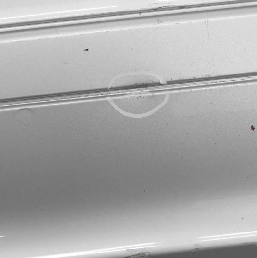 Bumper Trim Panel Cover Iridium Silver Metallic - 775 to Mercedes W204 Rear with Part number A2048801240 Mercedes W204 Rear Bumper Trim Panel Cover Iridium Silver Metallic - 775 - SKU A2048801240-IRS - Part number A2048801240