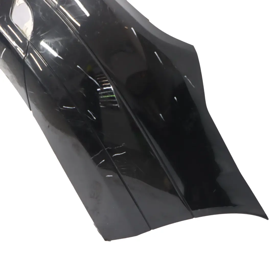 Bumper Trim Panel Cover Obsidian Black - 197 to Mercedes W204 Rear with Part number A2048801240 Mercedes W204 Rear Bumper Trim Panel Cover Obsidian Black - 197 - SKU A2048801240-OB - Part number A2048801240