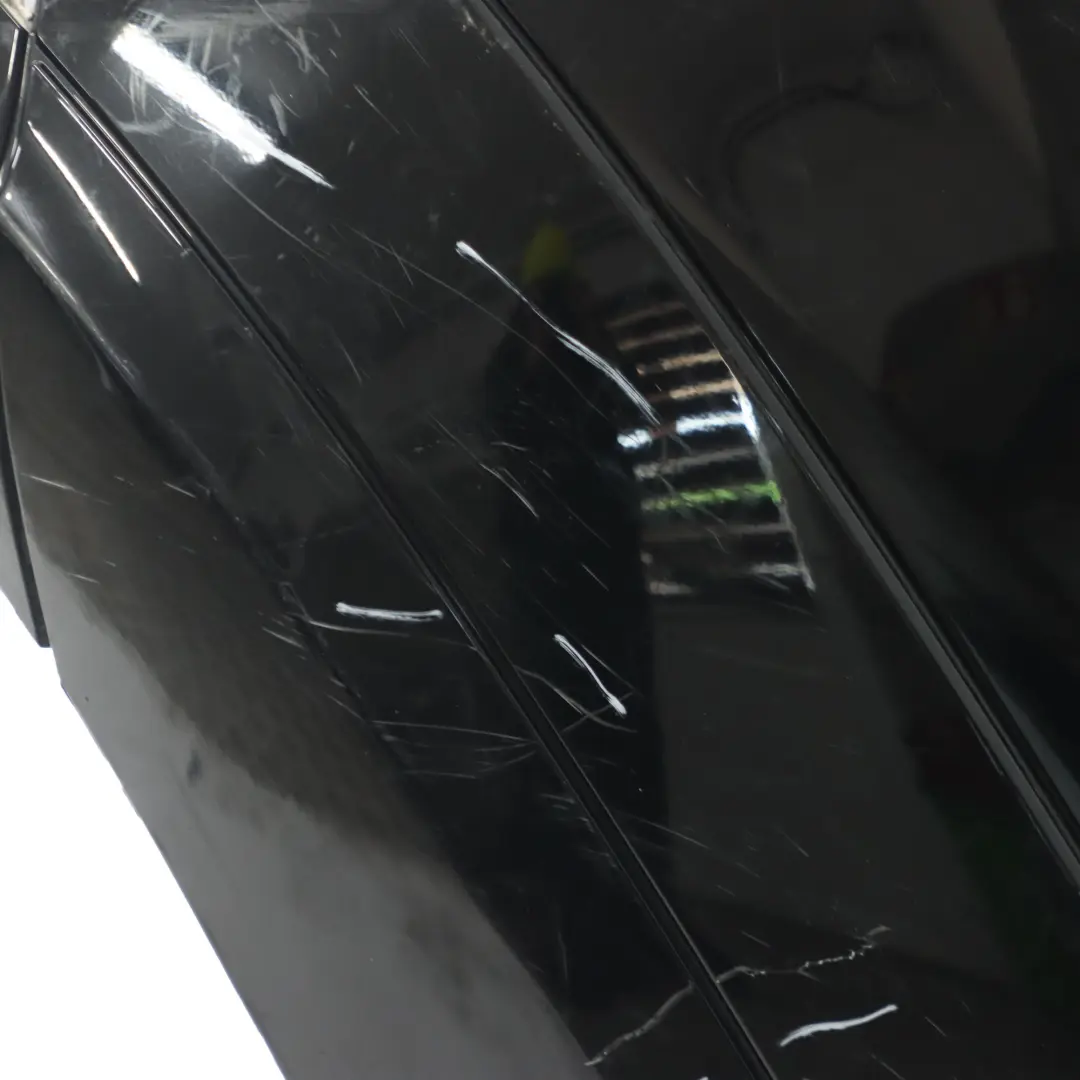 Mercedes W204 Rear Bumper Trim Panel Cover Obsidian Black - 197 - SKU A2048801240-OB - Part number A2048801240